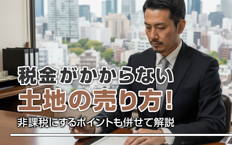 不動産売却コラムを追加いたしました！（税金がかからない土地の売り方！非課税にするポイントも併せて解説）
