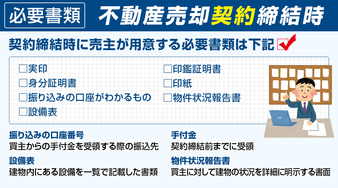 不動産売却契約締結時の必要書類とは何か