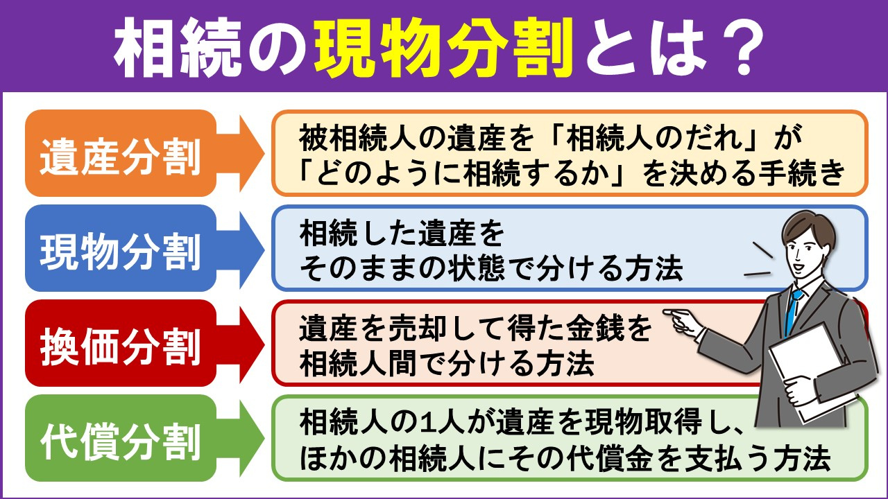 相続における現物分割とは