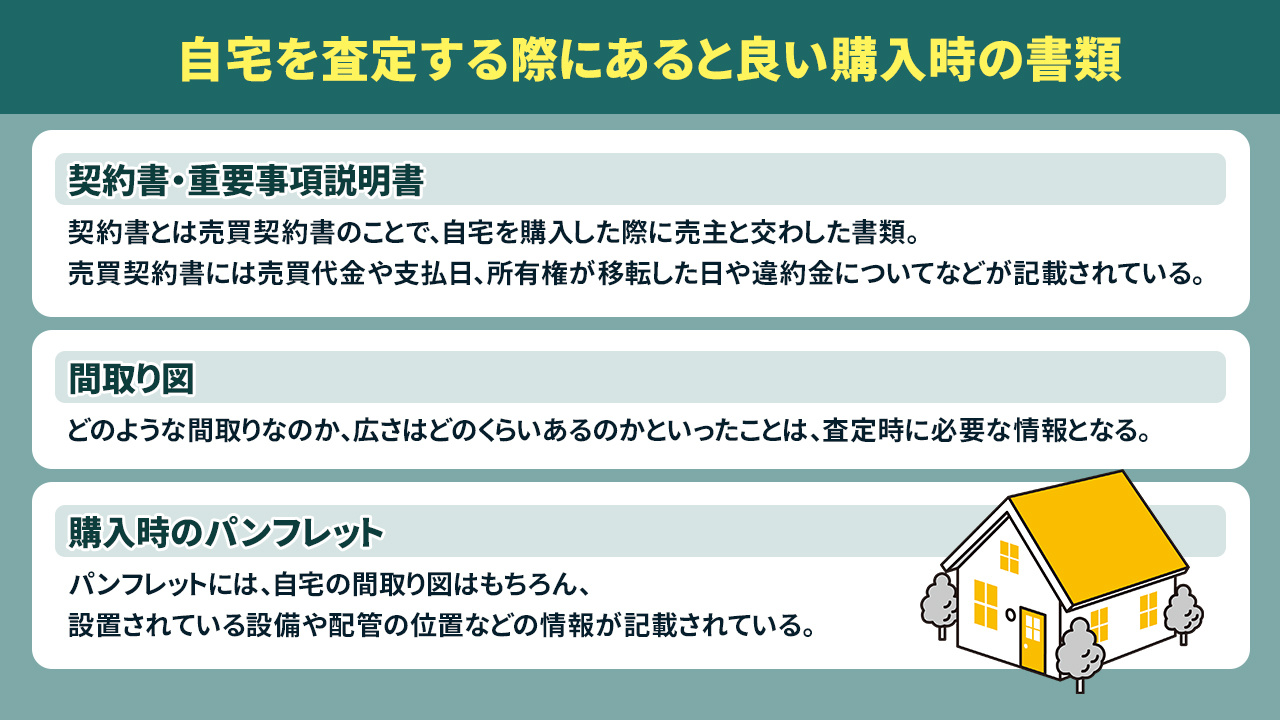 自宅を査定する際にあると良い購入時の書類