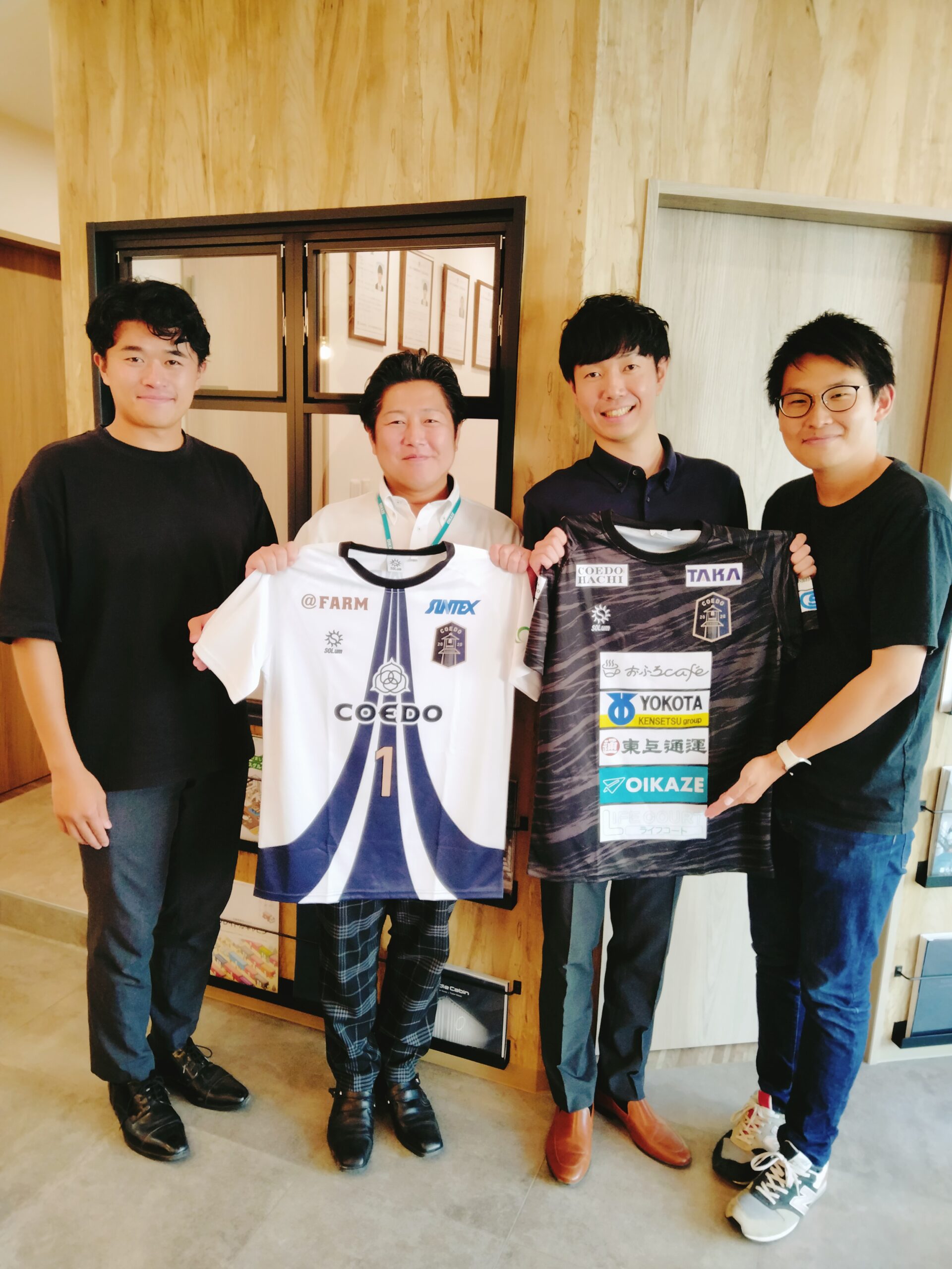 「COEDO KAWAGOE F.C」様のユニフォーム(2023年度)を贈呈頂きました！